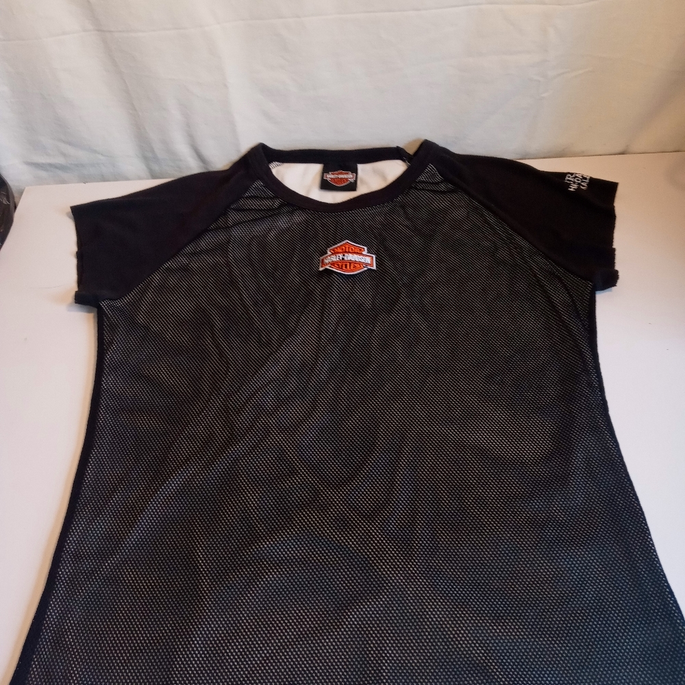Womens Harley Davidson cap sleeves size L